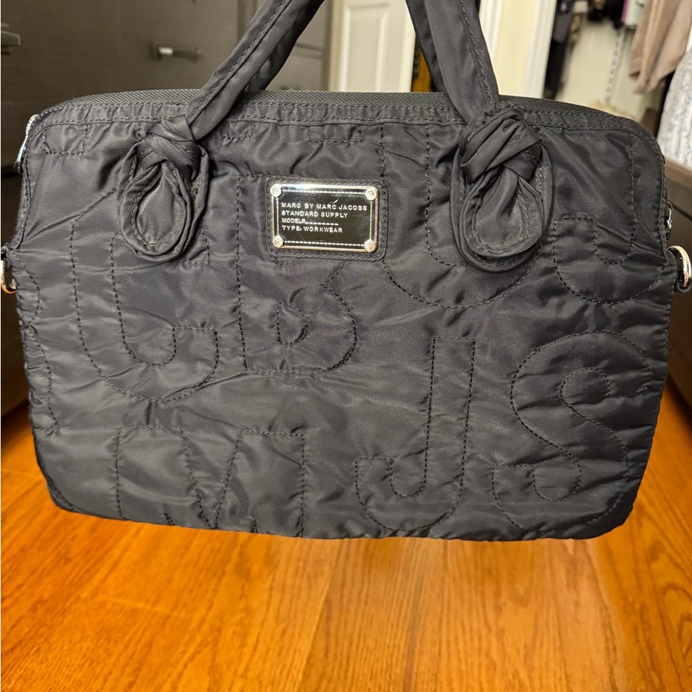 Marc Jacobs Black Quilted Laptop Case